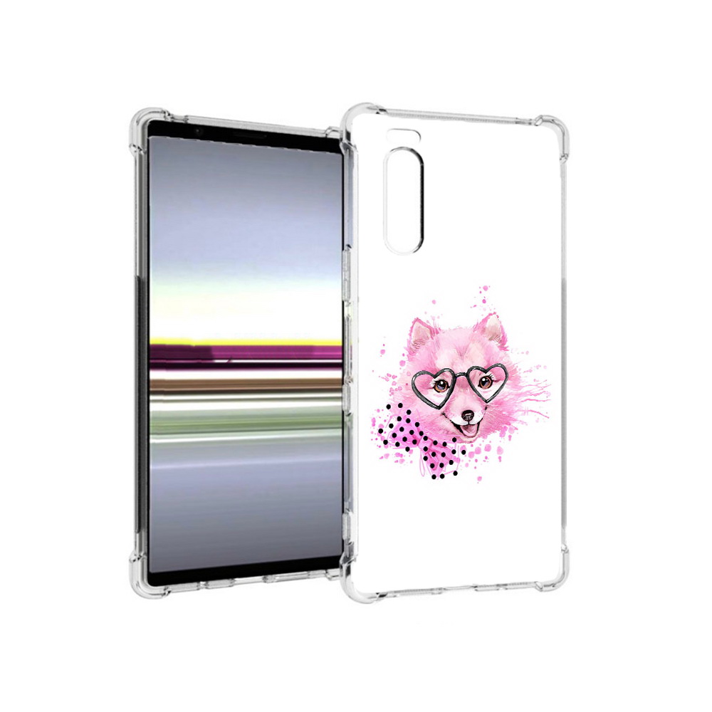 

Чехол MyPads Tocco для Sony Xperia 5 розовый волченок (PT139963.234.585), Прозрачный, Tocco