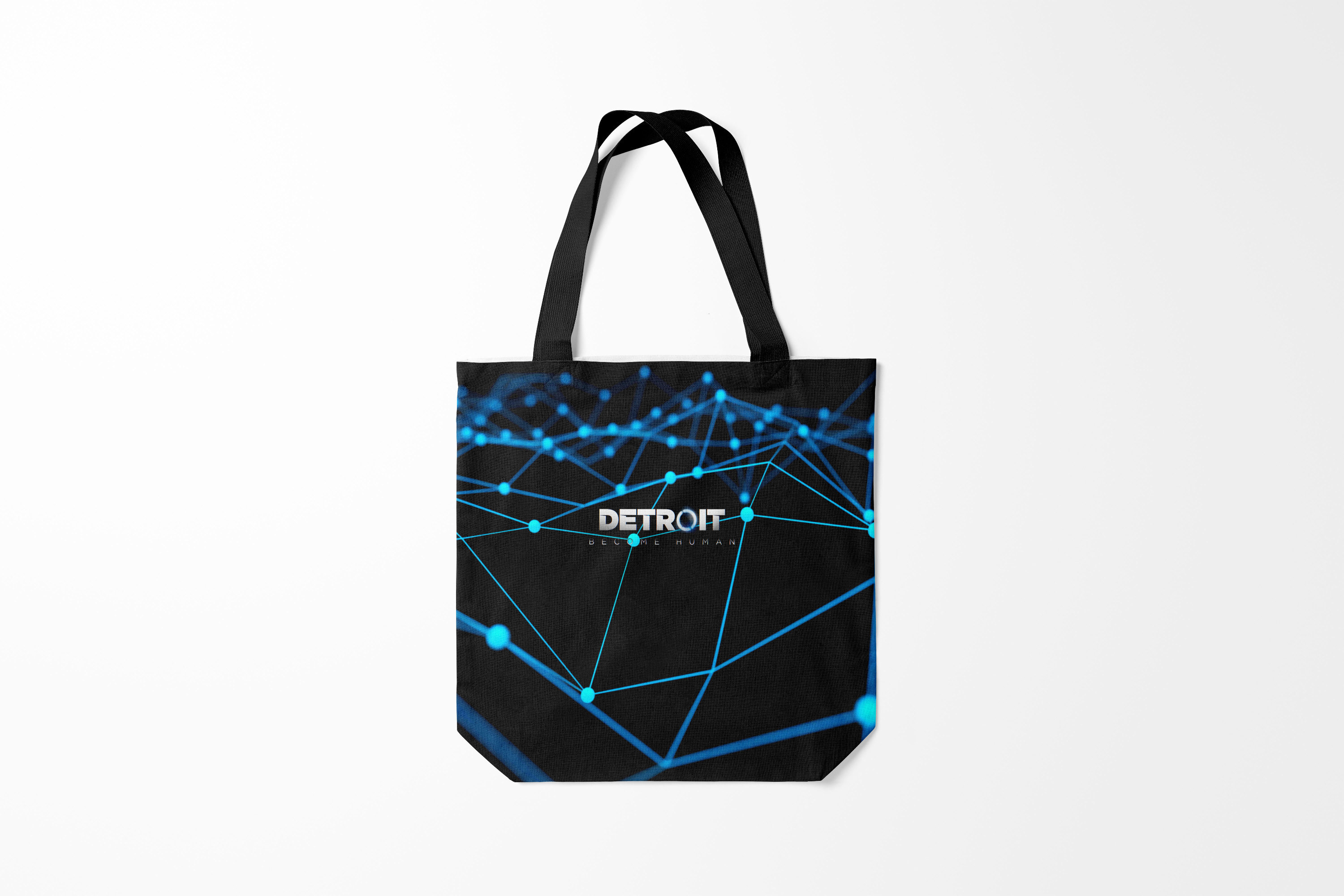 

Сумка шoппер унисекс Burnettie Detroit become human, черный, Detroit become human