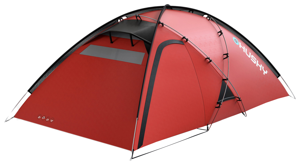 Палатка Husky Felen, экстремальная, 4 места, красный
