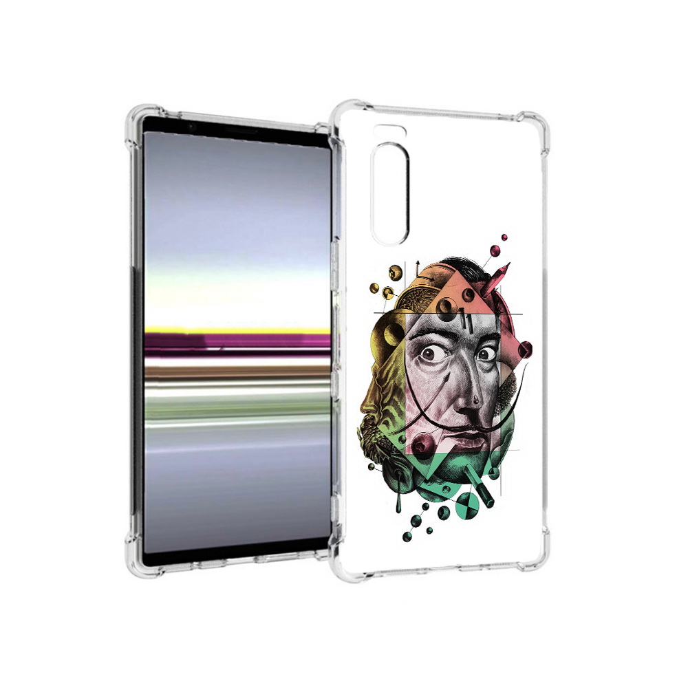 

Чехол MyPads Tocco для Sony Xperia 5 разноцветное лицо абстракция (PT139963.234.570), Прозрачный, Tocco