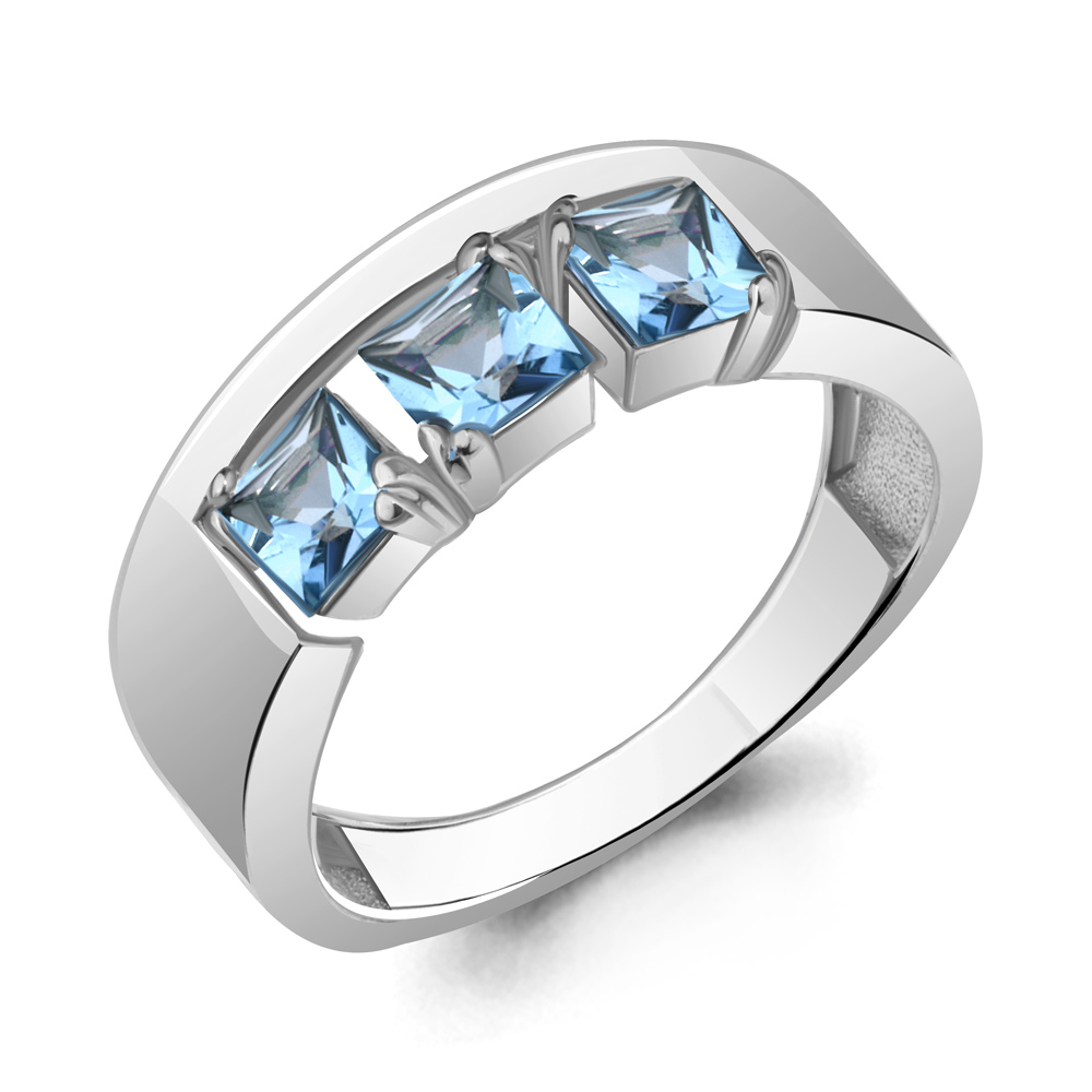

Кольцо из серебра с топазом р., Aquamarine 6966205, 6966205_925_р