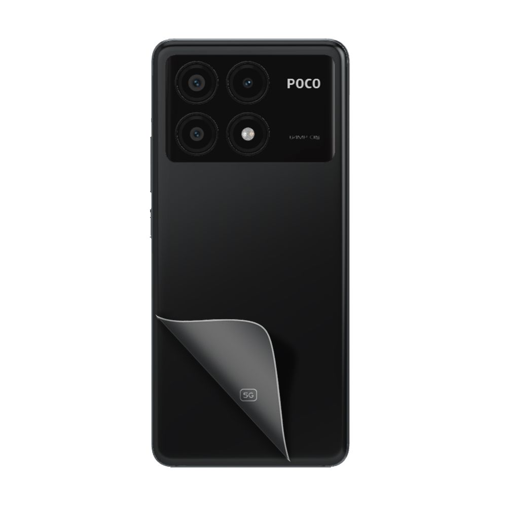 

Пленка защитная гидрогелевая Krutoff для Xiaomi Poco X6 Pro задняя сторона