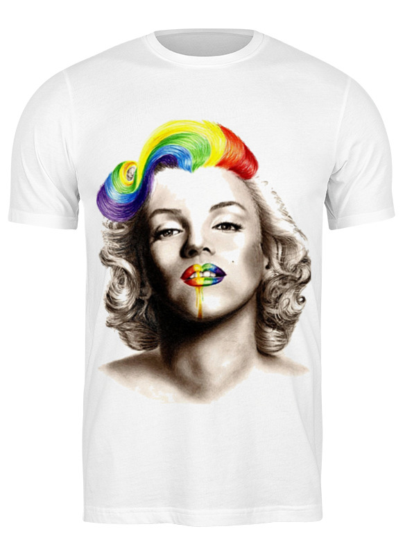 Футболка мужская Printio Marilyn monroe-1 белая XL 1190₽