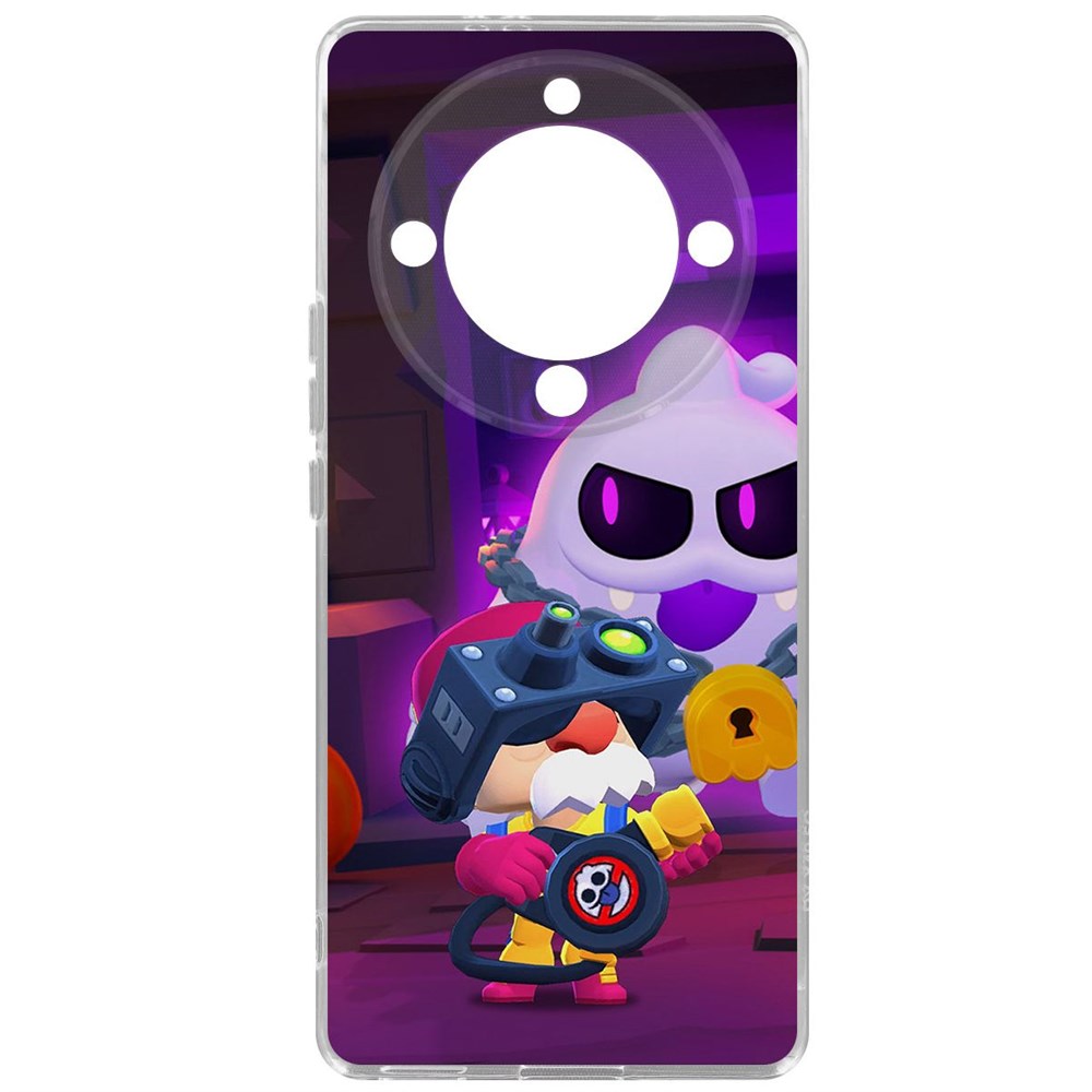 

Чехол-накладка Case Brawl Stars-Охотник за Скуиками Гэйл для Honor Magic 5 Lite, Прозрачный