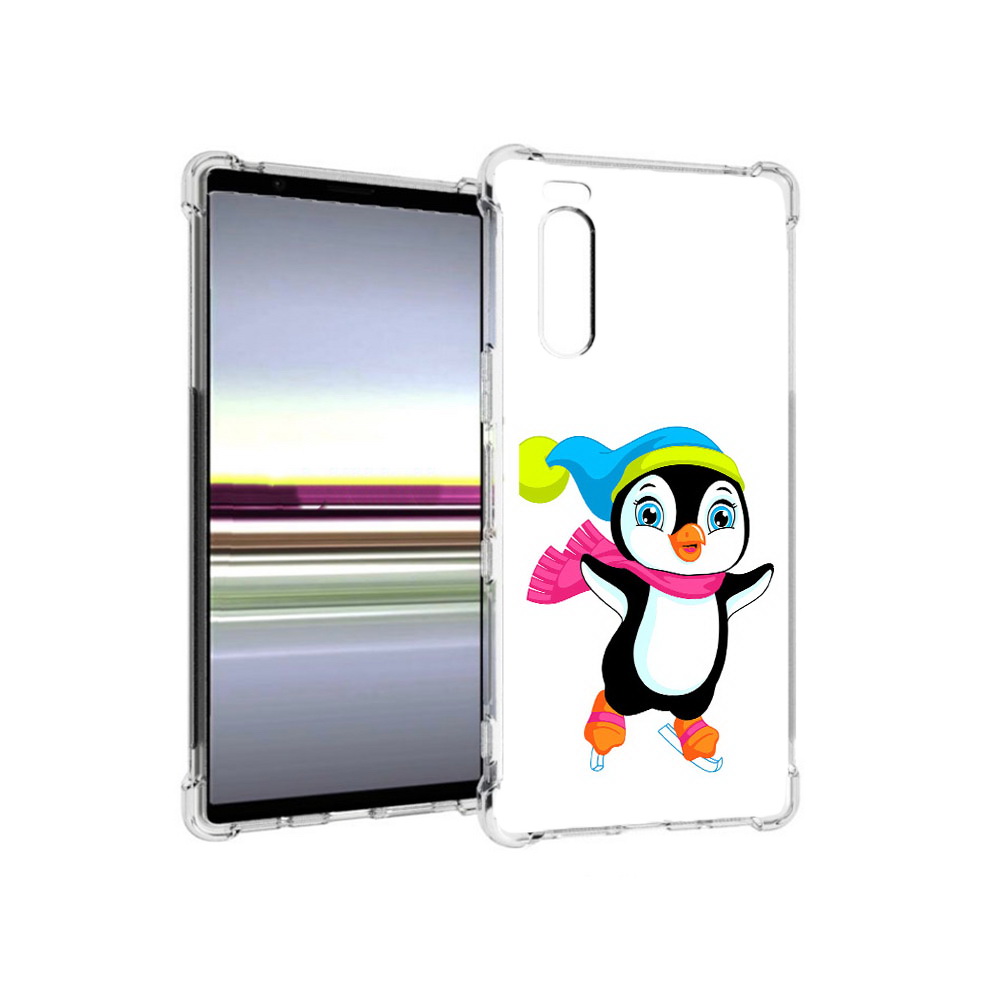 

Чехол MyPads Tocco для Sony Xperia 5 пингвин на коньках (PT139963.234.540), Прозрачный, Tocco