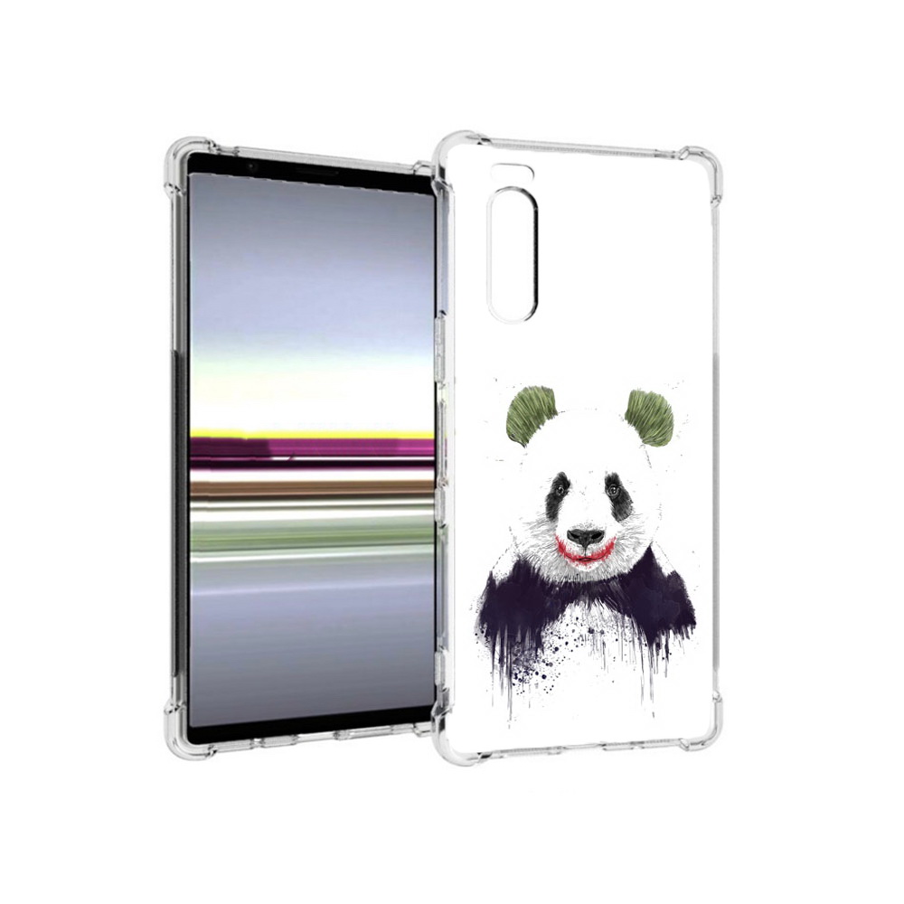 

Чехол MyPads Tocco для Sony Xperia 5 панда джокер (PT139963.234.533), Прозрачный, Tocco