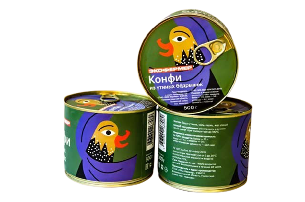 

Конфи Экофермер из утиных бедрышек 500 г