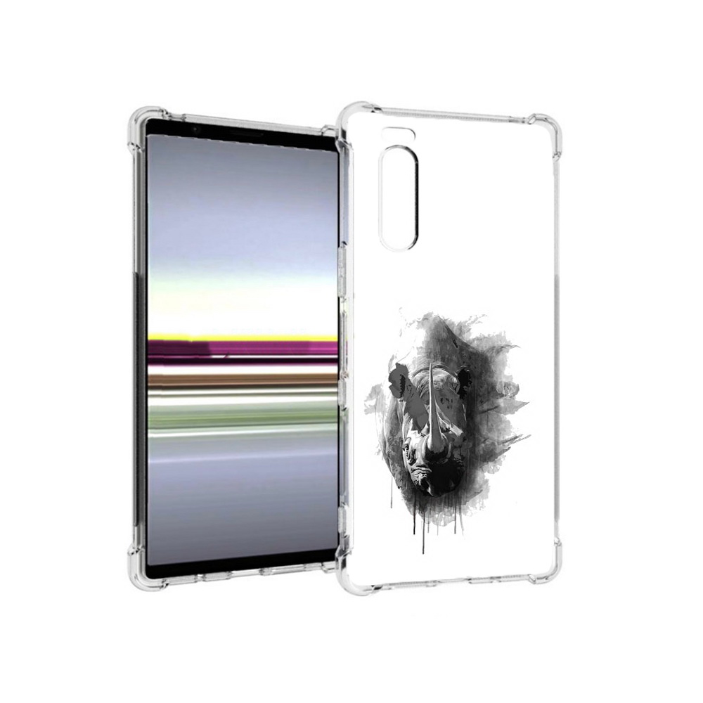 

Чехол MyPads Tocco для Sony Xperia 5 носорог (PT139963.234.523), Прозрачный, Tocco