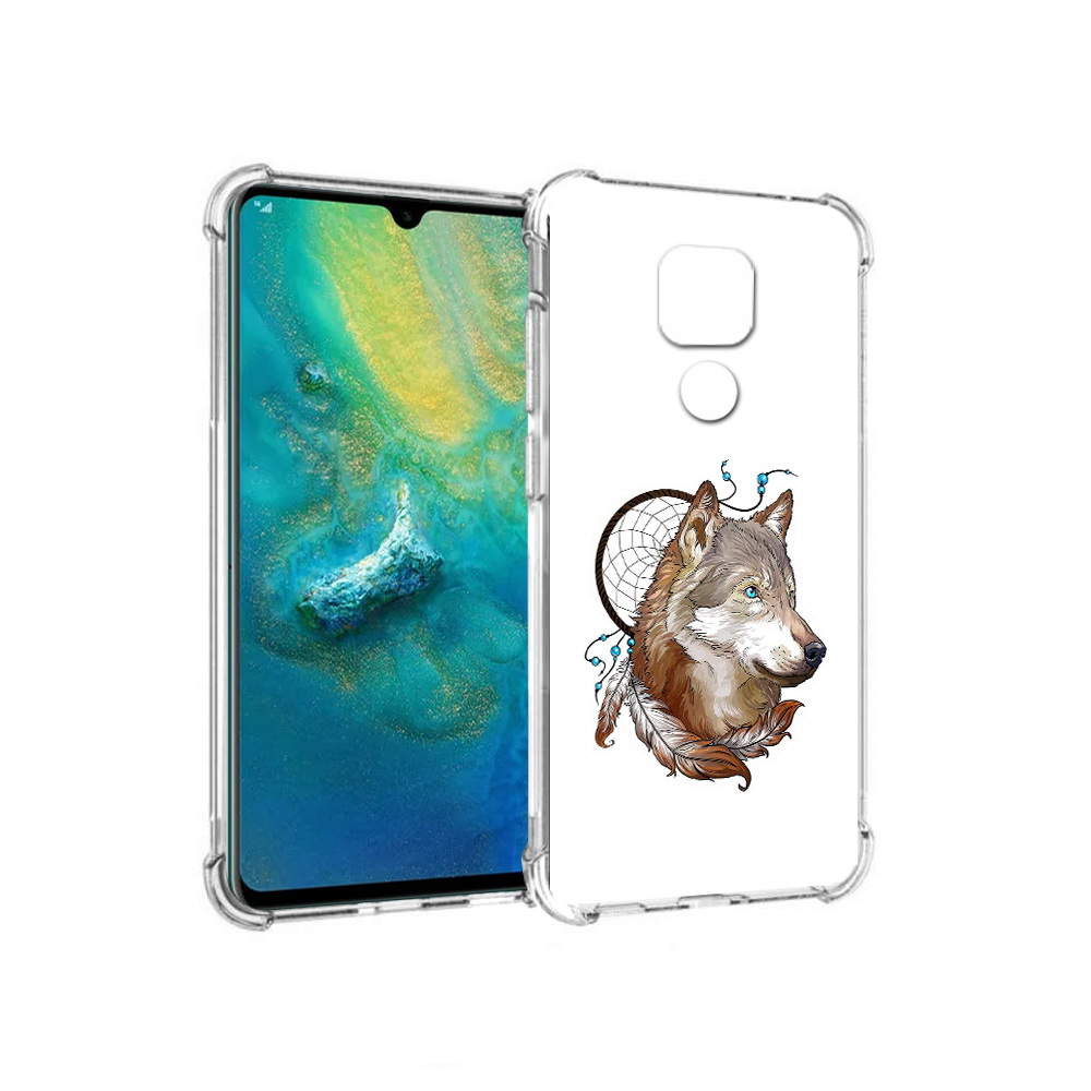 

Чехол MyPads Tocco для Huawei Mate 20x волк и ловец снов (PT124578.30.269), Прозрачный, Tocco