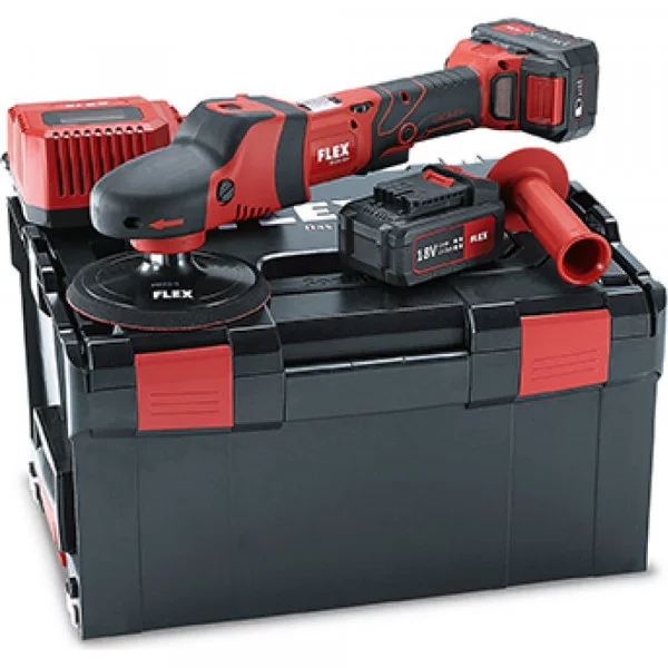 

Аккумуляторная ротационная полировальная машинка FLEX PE 150 18.0-EC/5.0 Set 447153
