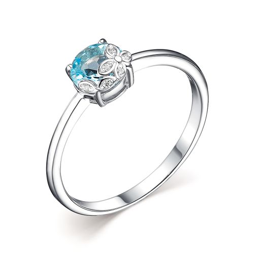 

Кольцо из серебра с топазом р. 17 Dewi 901018063, 901018063