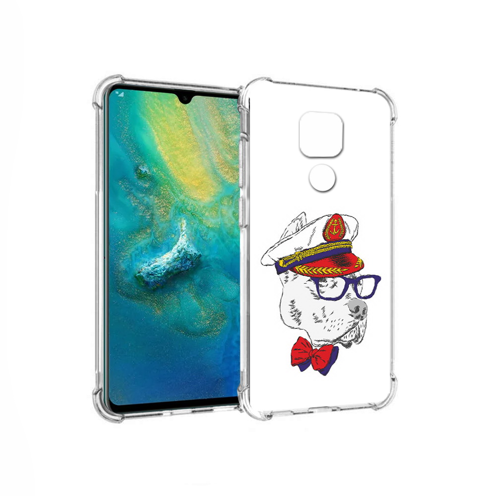 

Чехол MyPads Tocco для Huawei Mate 20x бульдог (PT124578.30.251), Прозрачный, Tocco