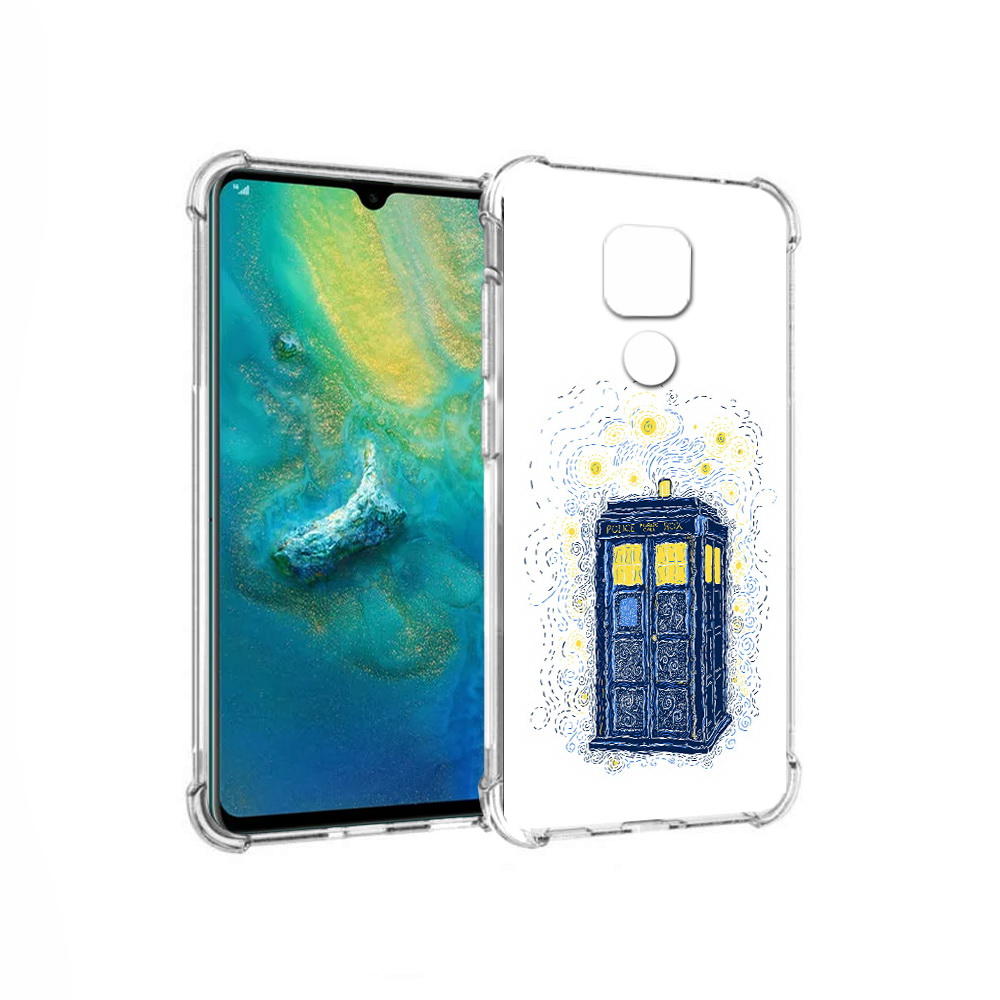 

Чехол MyPads Tocco для Huawei Mate 20x будка рисунок (PT124578.30.249), Прозрачный, Tocco