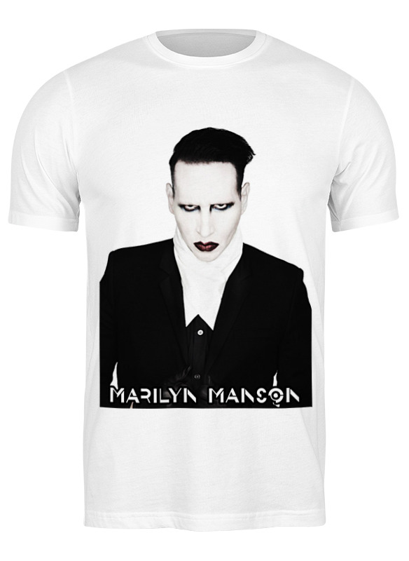 

Футболка мужская Printio Marilyn manson белая XL, Белый, Marilyn manson