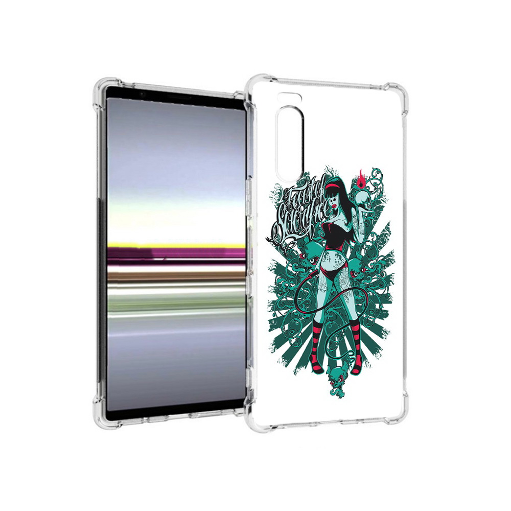 

Чехол MyPads Tocco для Sony Xperia 5 нарисованная девушка в татуировках (PT139963.234.499), Прозрачный, Tocco