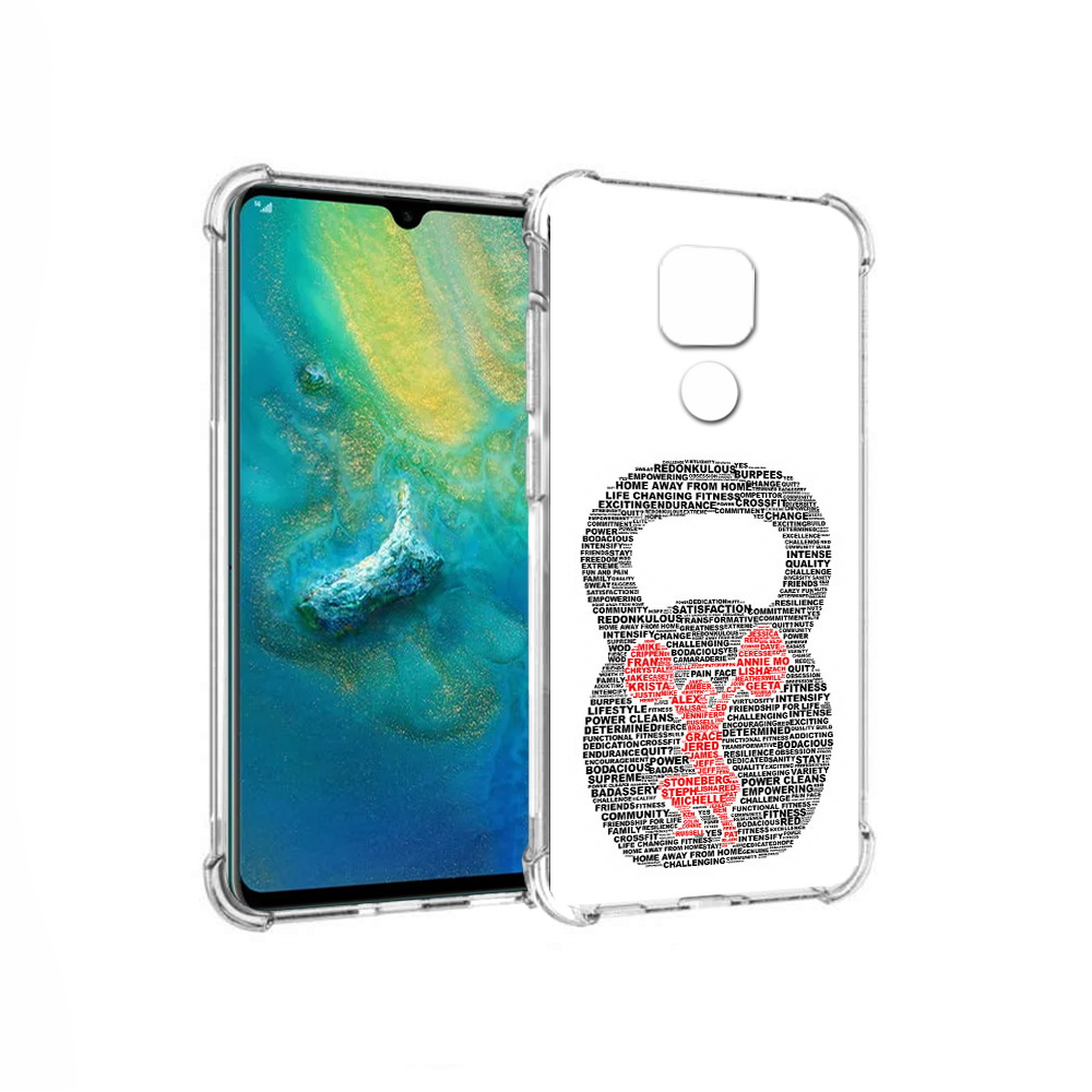 

Чехол MyPads Tocco для Huawei Mate 20x бодибилдинг гиря из слов (PT124578.30.232), Прозрачный, Tocco