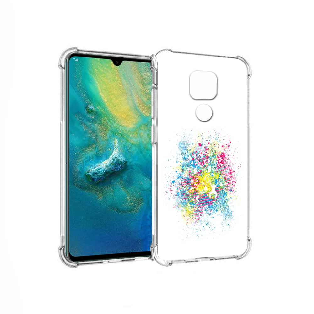 

Чехол MyPads Tocco для Huawei Mate 20x акварель абстракция (PT124578.30.214), Прозрачный, Tocco