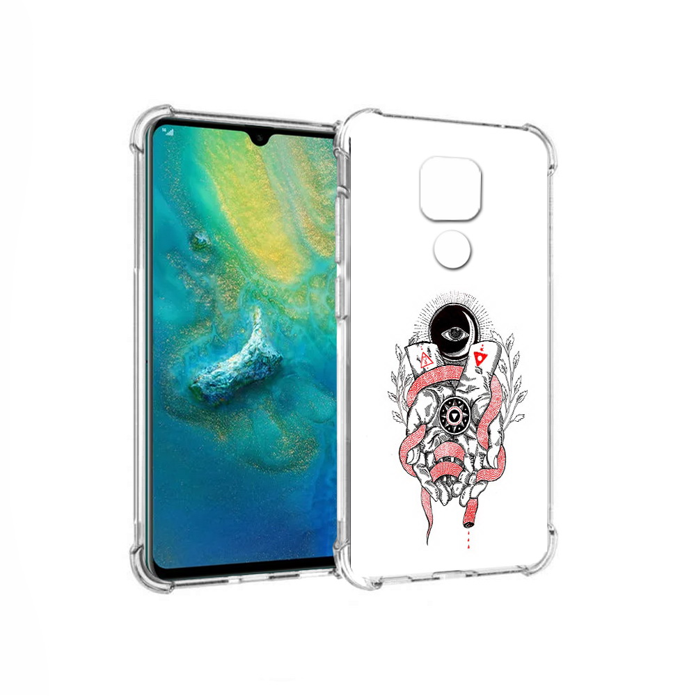

Чехол MyPads Tocco для Huawei Mate 20x абстрация связанные руки (PT124578.30.213), Прозрачный, Tocco