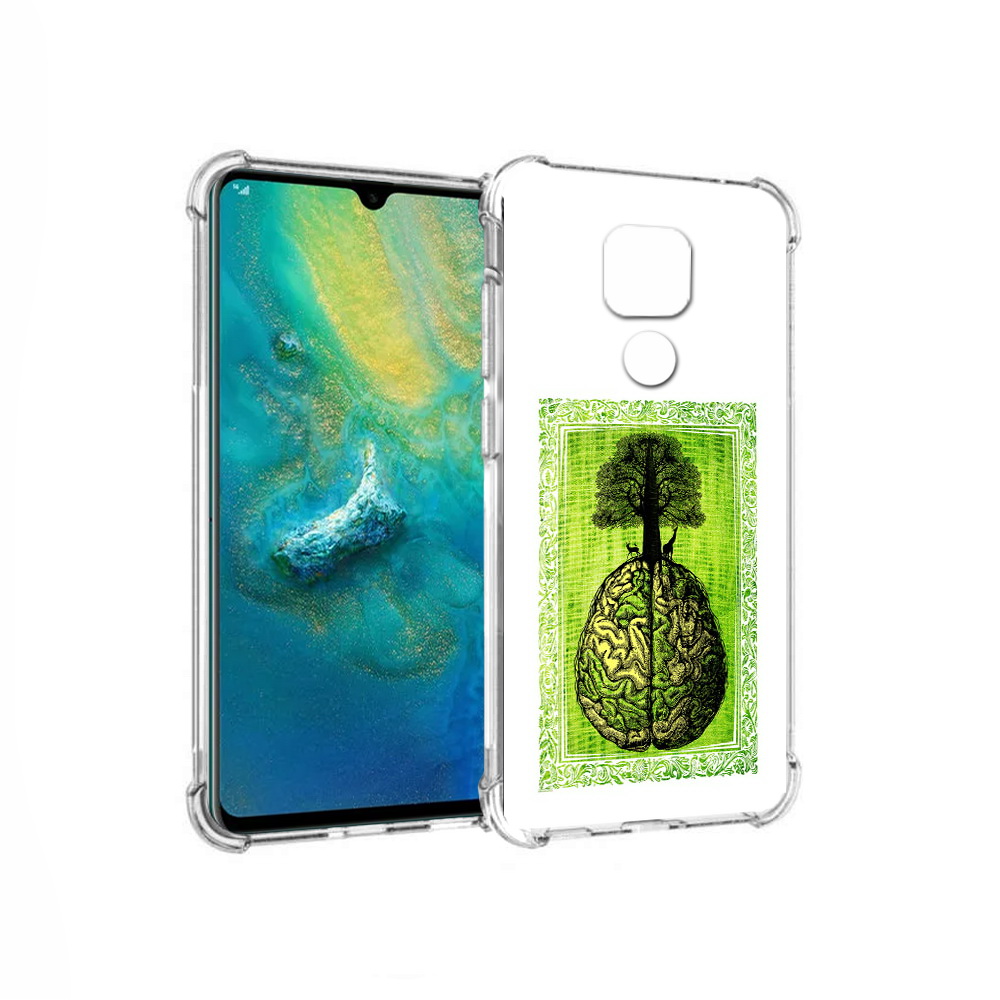 

Чехол MyPads Tocco для Huawei Mate 20x абстракция здоровый мозг (PT124578.30.211), Прозрачный, Tocco