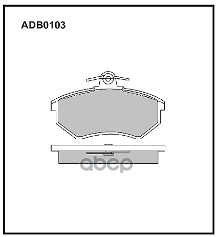 

Колодки передние vag 80/90/a4(b5)/passat b3/b4 1,8g60/1,9tdi allied nippon adb 0103