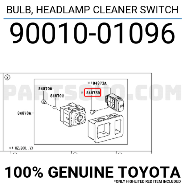 

Лампочка TOYOTA 9001001096