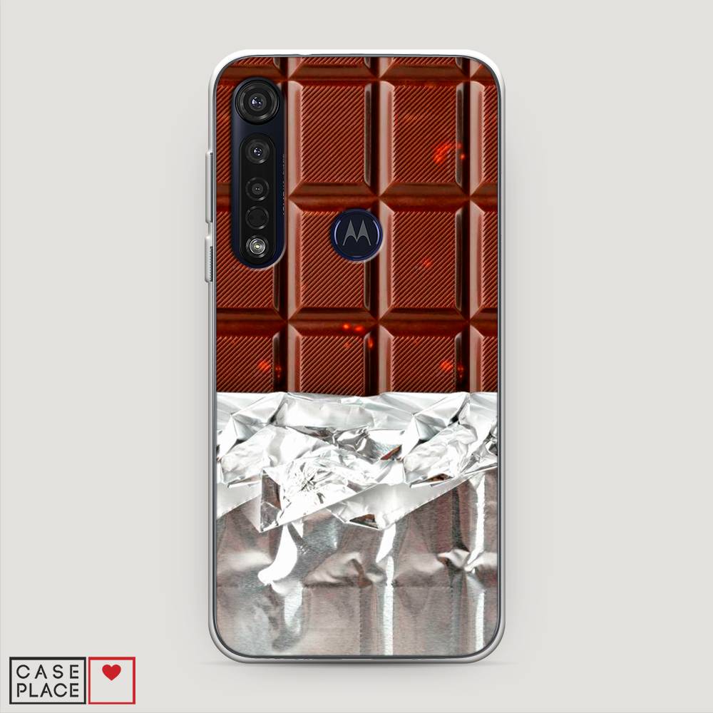 

Чехол на Motorola Moto G8 Plus "Шоколад в обертке", Коричневый, 241450-6