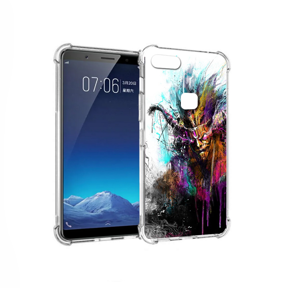 

Чехол MyPads Tocco для Vivo X20 яркий дьявол (PT108350.433.709), Прозрачный, Tocco