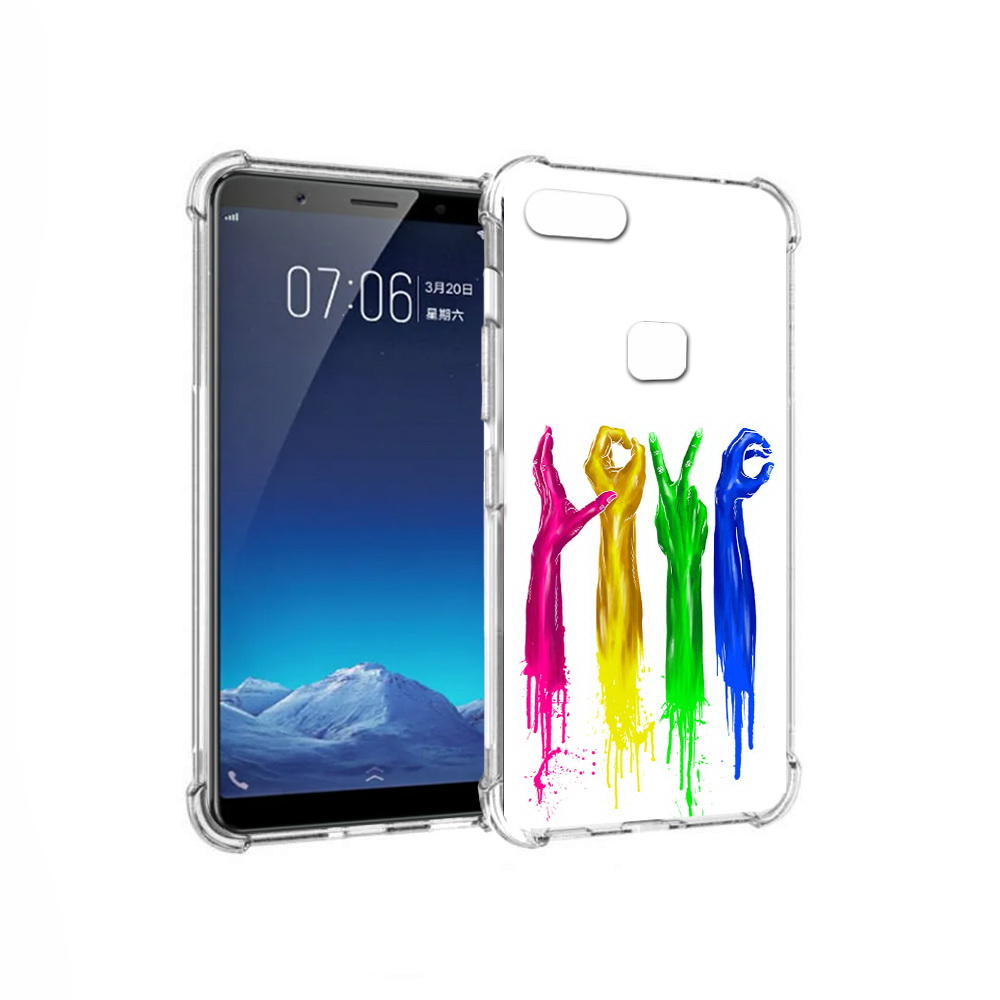 

Чехол MyPads Tocco для Vivo X20 яркие руки love (PT108350.433.707), Прозрачный, Tocco