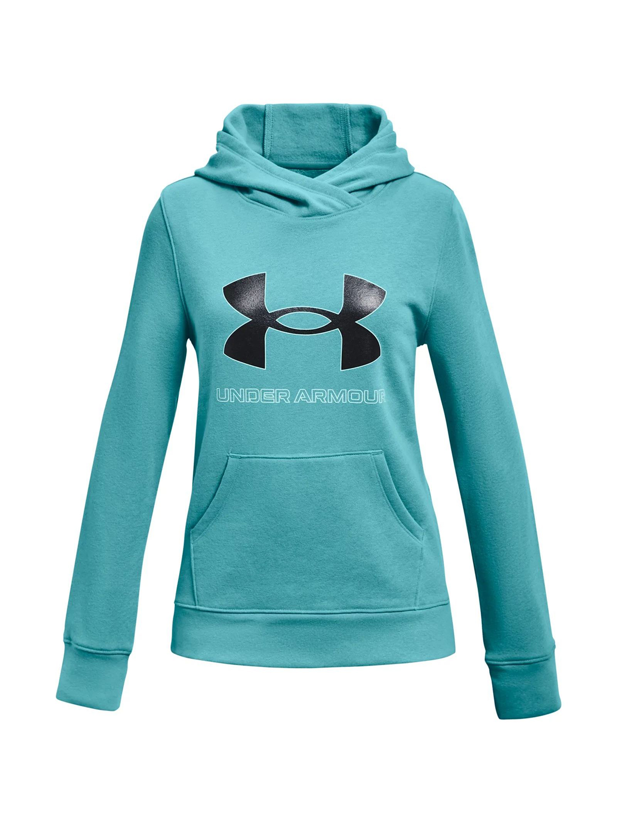 фото Худи under armour rival fleece logo hoodie 1356431-476 синий р.152