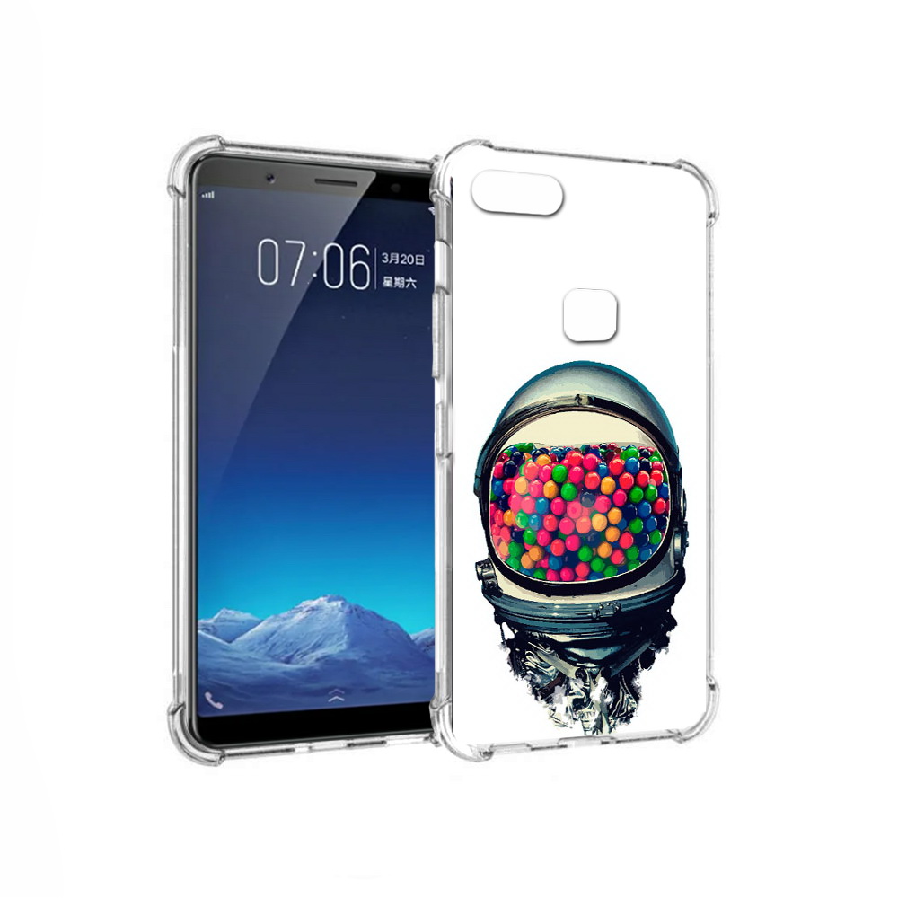 

Чехол MyPads Tocco для Vivo X20 шлем космонавта (PT108350.433.700), Прозрачный, Tocco