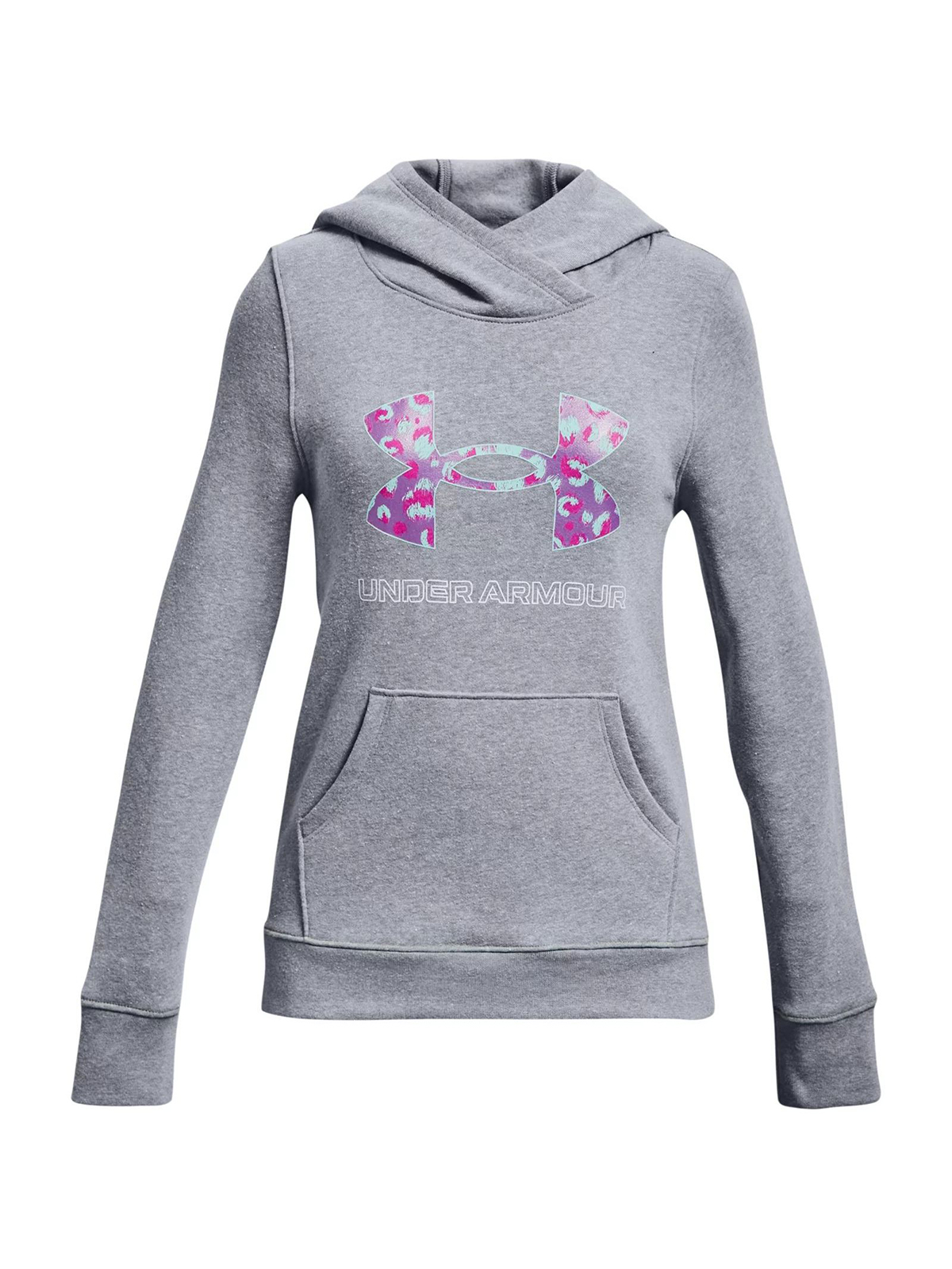 фото Худи under armour rival fleece logo hoodie 1356431-036 серый р.152