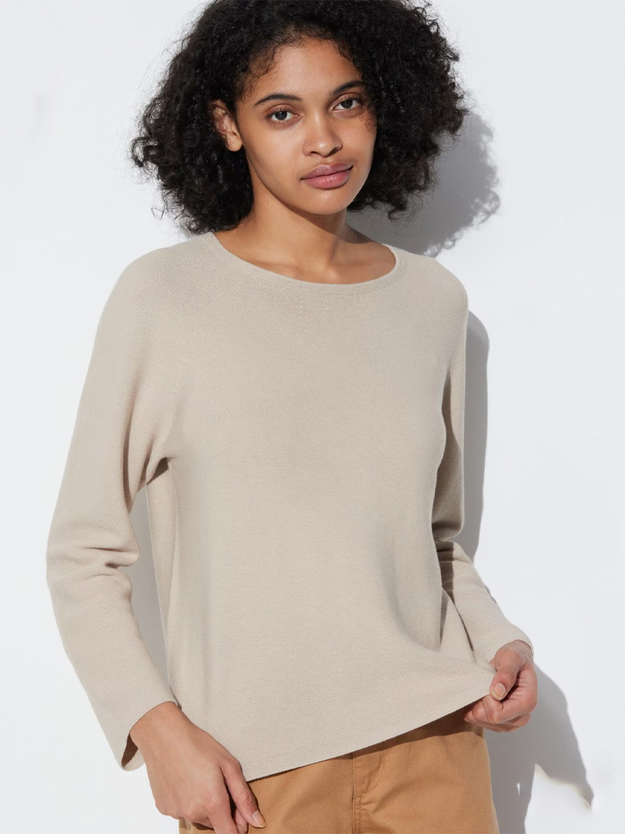 

Джемпер женский UNIQLO 461090 бежевый M (доставка из-за рубежа), Серый, 461090