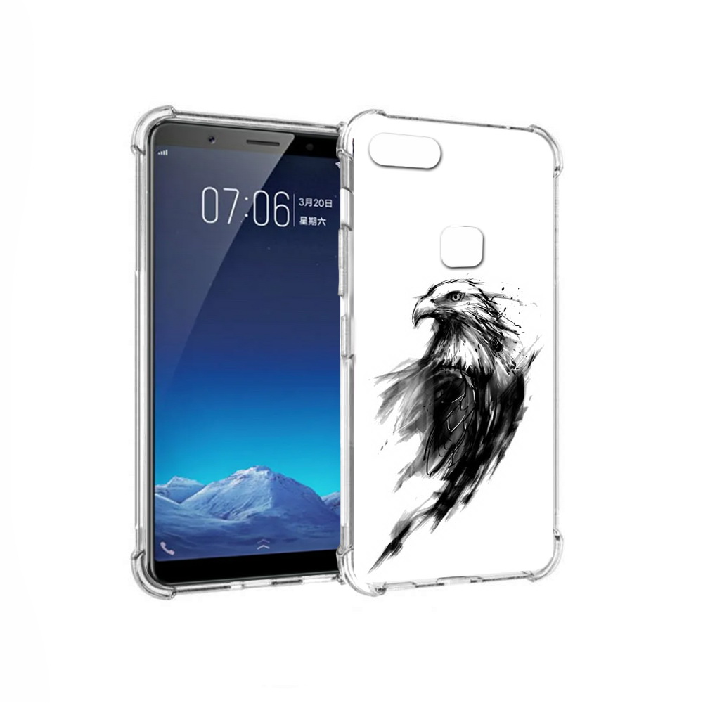 

Чехол MyPads Tocco для Vivo X20 чб птица (PT108350.433.670), Прозрачный, Tocco