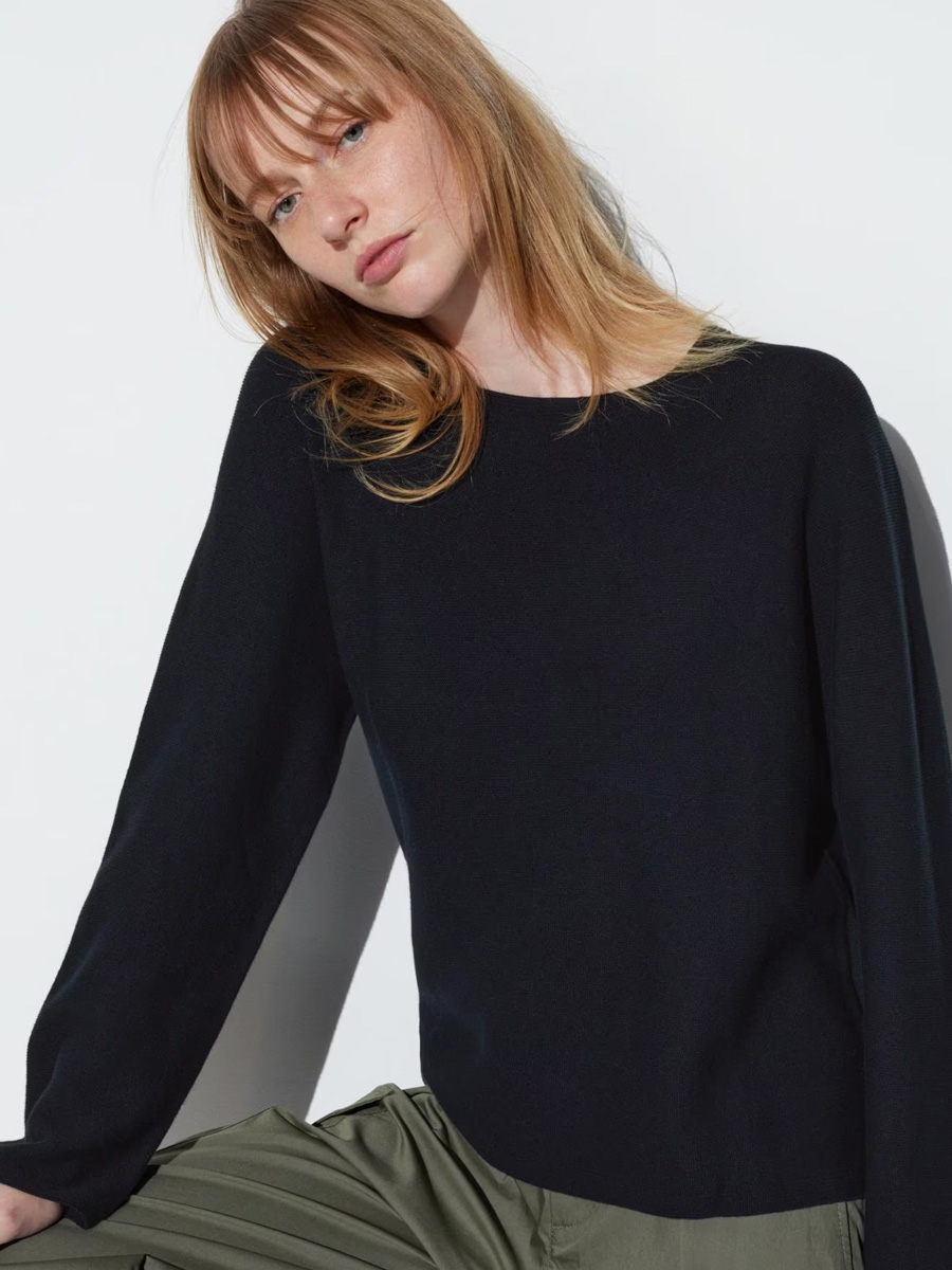 

Джемпер женский UNIQLO 461090 черный S (доставка из-за рубежа), 461090
