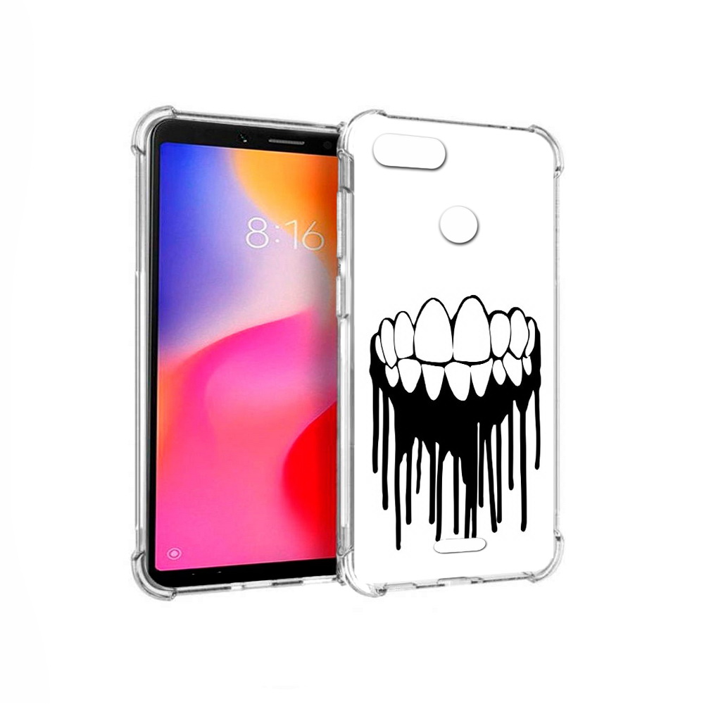 

Чехол MyPads Tocco для Xiaomi Redmi 6 зубы (PT113762.304.372), Прозрачный, Tocco