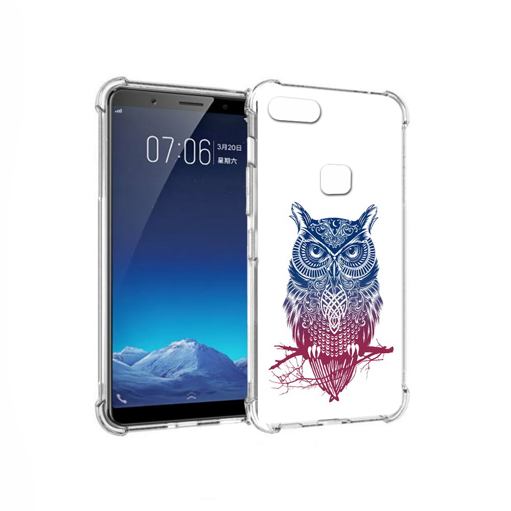 

Чехол MyPads Tocco для Vivo X20 хиппи сова (PT108350.433.664), Прозрачный, Tocco