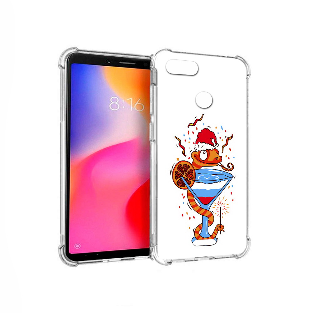 

Чехол MyPads Tocco для Xiaomi Redmi 6 змейка (PT113762.304.364), Прозрачный, Tocco