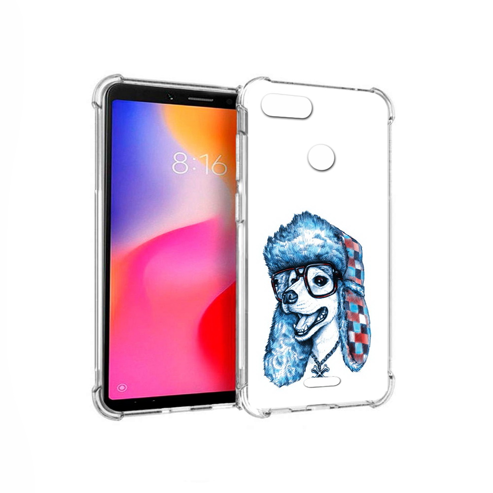 

Чехол MyPads Tocco для Xiaomi Redmi 6 зимний пес (PT113762.304.362), Прозрачный, Tocco