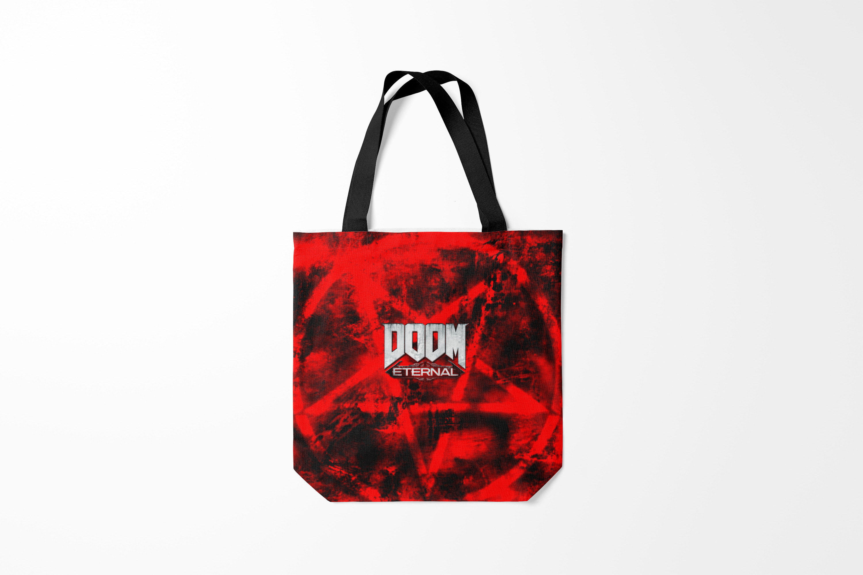 

Сумка шoппер унисекс Burnettie Doom Eternal, красный, Doom Eternal