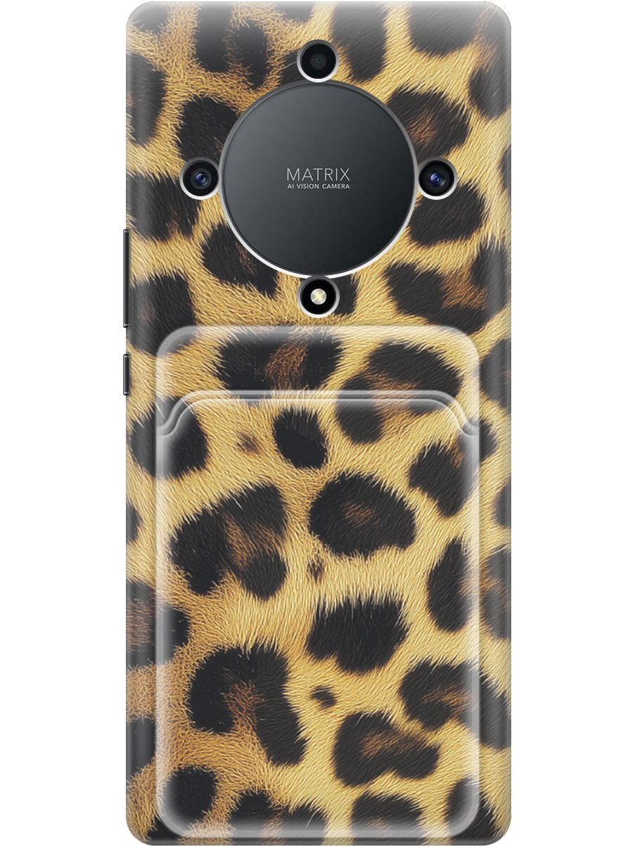 

Силиконовый чехол на Honor X9a / Magic5 Lite с принтом с карманом для карты 829033, Прозрачный;желтый;черный, 769394732
