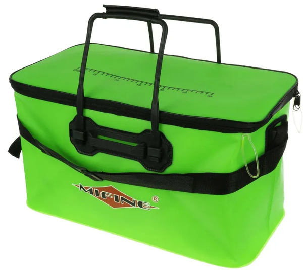 Водонепроницаемая сумка Mifine - ведро с линейкой, зеленое, 40 см