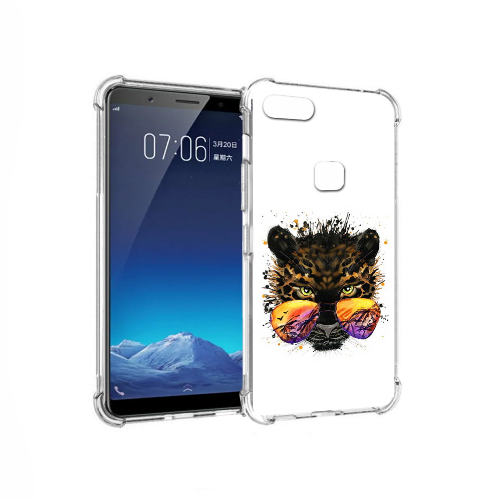 

Чехол MyPads Tocco для Vivo X20 тропический леопард (PT108350.433.649), Прозрачный, Tocco