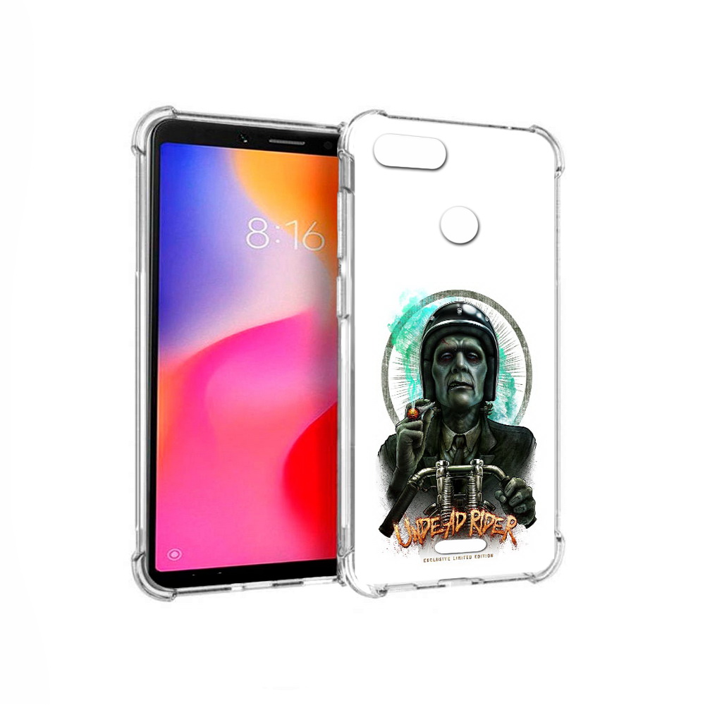 

Чехол MyPads Tocco для Xiaomi Redmi 6 зеленый мужчина с сигаретой на мотоцикле, Прозрачный, Tocco