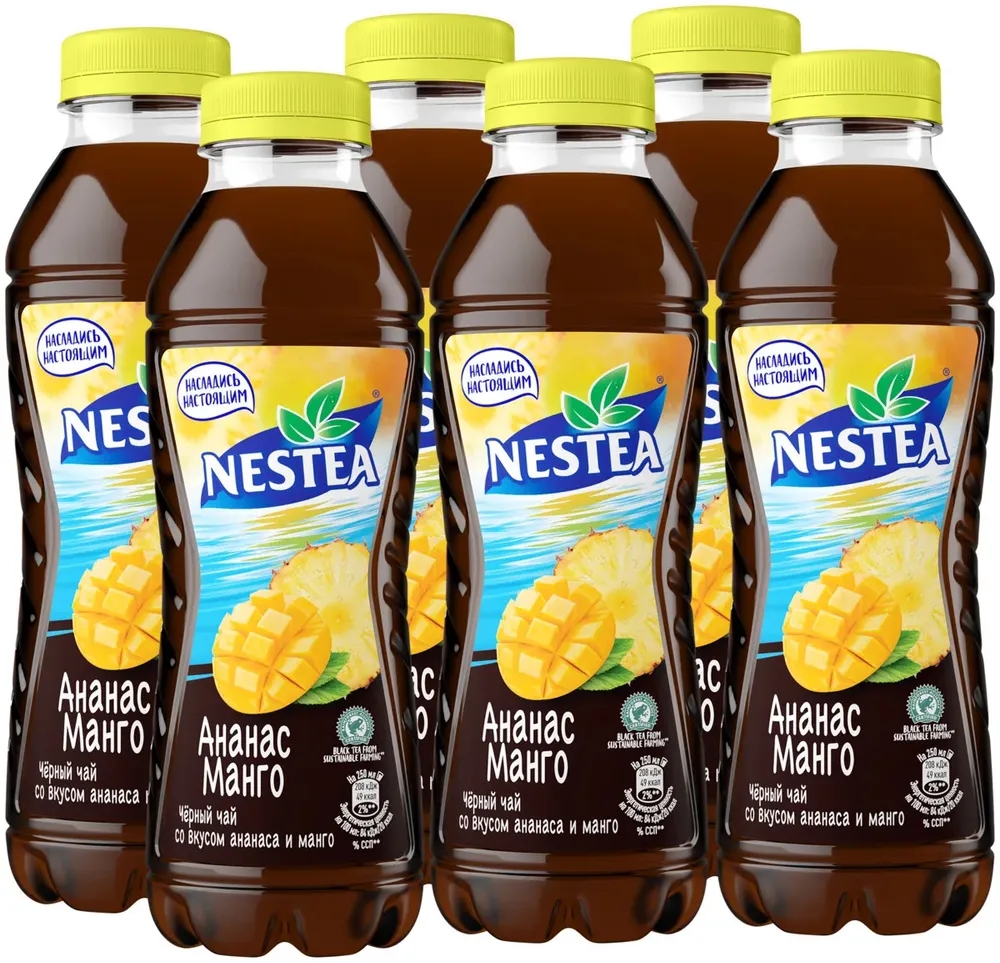 Холодный чай Nestea Манго и Ананас, 1 л х 6 шт