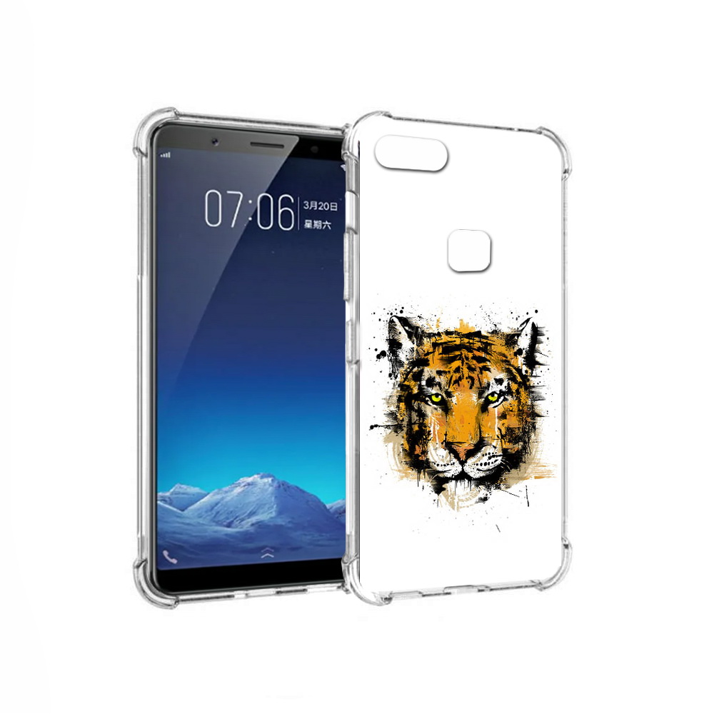 

Чехол MyPads Tocco для Vivo X20 тигруля (PT108350.433.643), Прозрачный, Tocco