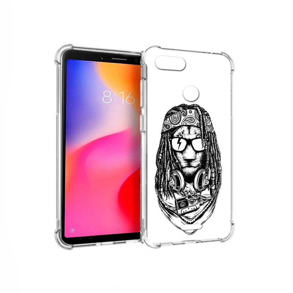 

Чехол MyPads Tocco для Xiaomi Redmi 6 дреды льва (PT113762.304.338), Прозрачный, Tocco