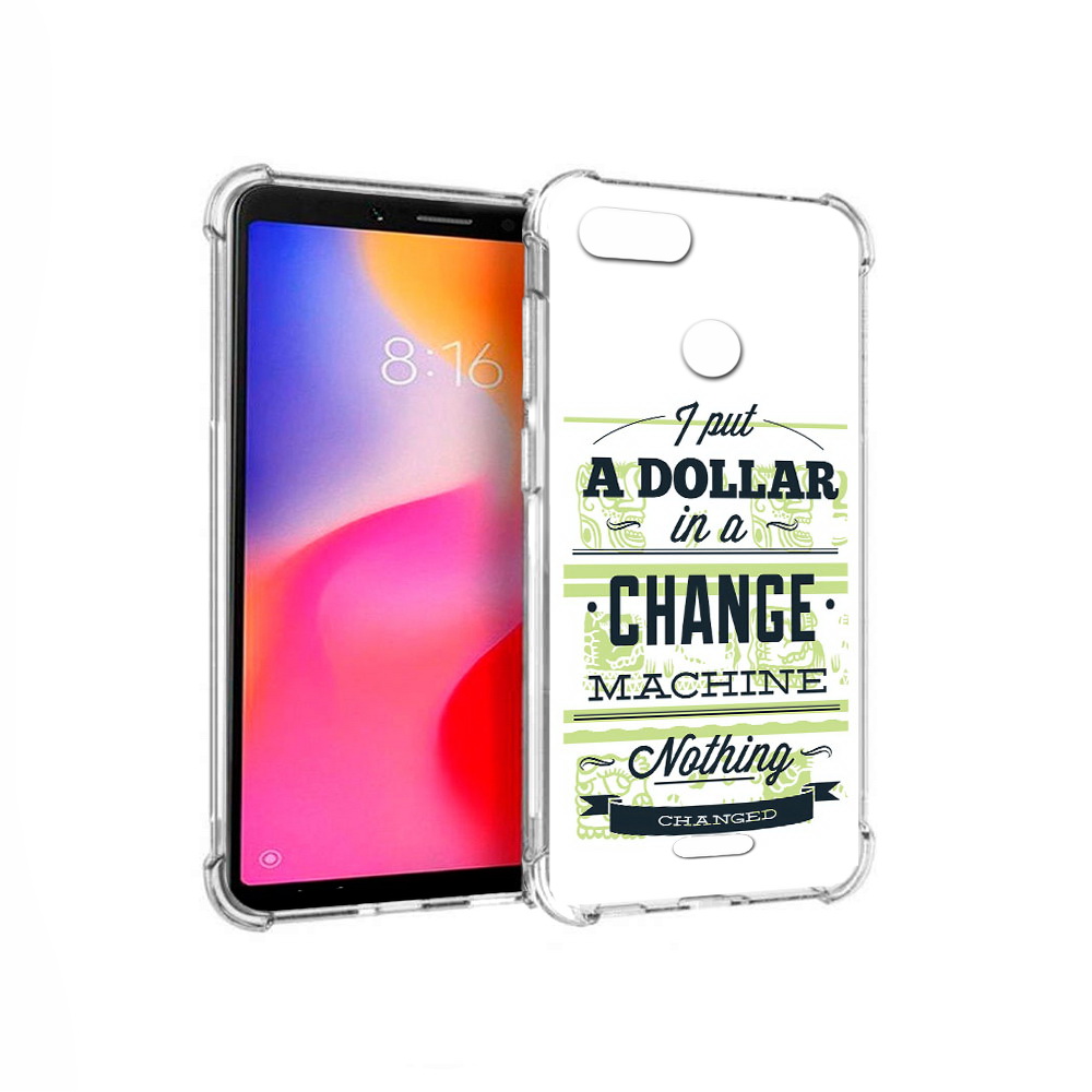 

Чехол MyPads Tocco для Xiaomi Redmi 6 доллар надпись (PT113762.304.336), Прозрачный, Tocco