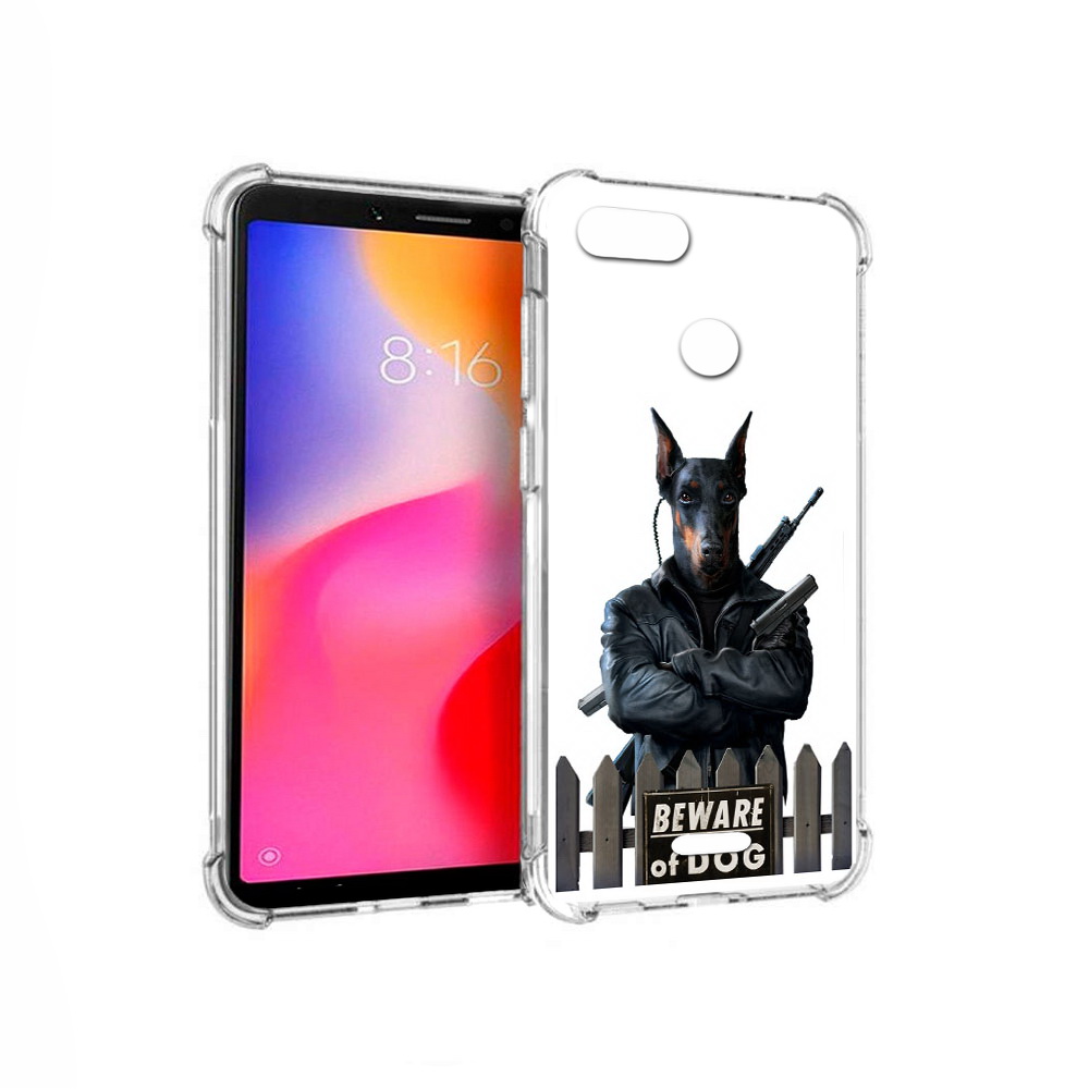 

Чехол MyPads Tocco для Xiaomi Redmi 6 доберман (PT113762.304.332), Прозрачный, Tocco