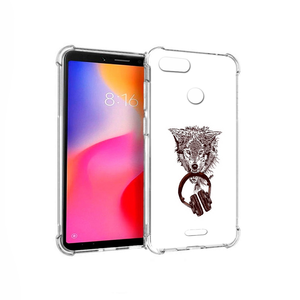 

Чехол MyPads Tocco для Xiaomi Redmi 6 дикий волк (PT113762.304.325), Прозрачный, Tocco