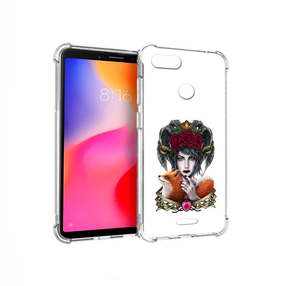 

Чехол MyPads Tocco для Xiaomi Redmi 6 девушка с лисой (PT113762.304.314), Прозрачный, Tocco